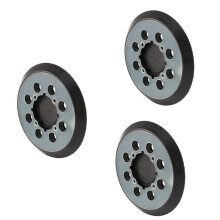 3st 5 Inch Klittenband Vervangende Schuurpad voor -Fit DWE6421/6421K, DWE6423/6423K, DCW210B Willekeurige Rupsschuurmachine