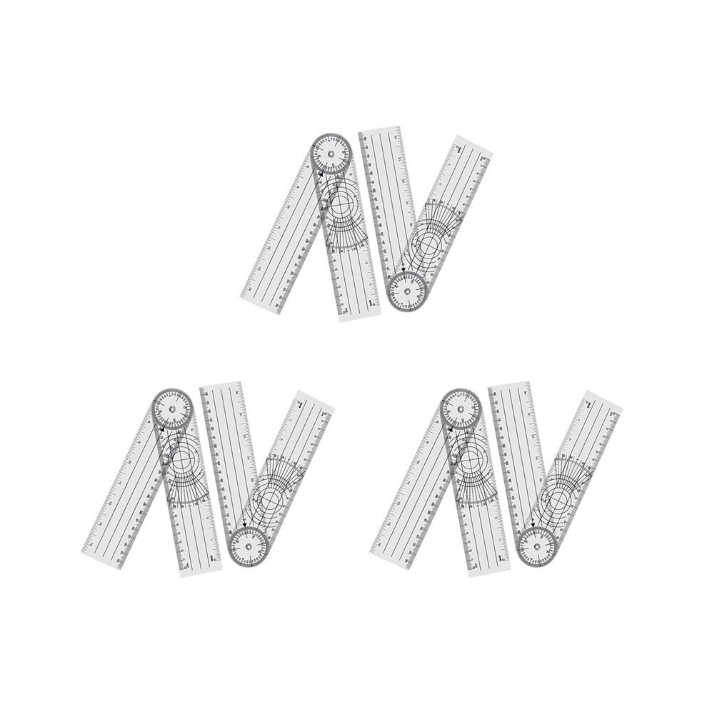 12 Pieces Goniometer Physiotherapy 360 Degree Rotation Protractor Physiotherapy PVC for Physiotherapy, Sports Therapy