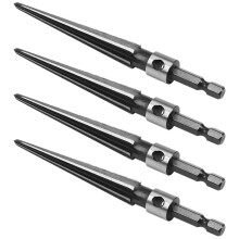 4X Kegel Reibahle 3-13 mm Sechskantschaft Reibahle Geriffelte Handgehaltene Stahl Brücken Stift Loch Fase Holzbearbeitungs Schneid Werkzeug Kern