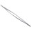 5 Pcs 5.9 Inch Long Silver Tone Bent Curved Tip Tweezers Forceps Plier Hand Tool 6