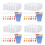 80 Strips 480 Pots Empty Paint Strips and 80 Pieces Paint Brushes,Paint Cup Clear Plastic Storage Containers,3Ml/0.17Oz 1