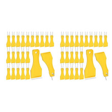 40 STUKS Plastic Schraper Tool Sleutelhanger Loterij Ticket Scratcher Tool Sleutelhanger Schraper voor Loterij Tcket Scratcher Sleutelhanger