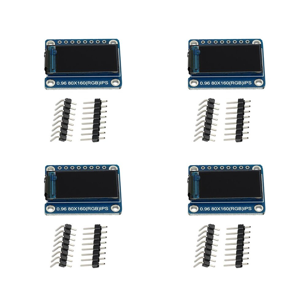 4X Ips 0.96 Inch 8 Pin Spi Hd 65K Full Color Tft Module St7735 Drive Ic 80 X 160 Lcd Display 3.3V Spi Interface 6031282534819