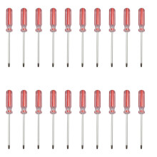 20X Plastic Handle T20 Security Torx Screwdriver Hand Tools