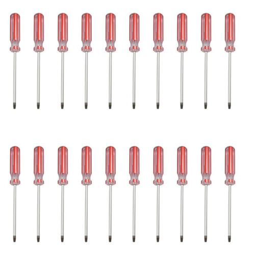 20X Plastic Handle T20 Security Torx Screwdriver Hand Tools 1