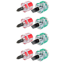 4X Short Stubby Slotted Screwdriver Set