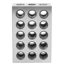 6Pcs 25x50x75mm Hardened Steel Blocks 23 Holes Parallel Clamping Block Lathe Tools Precision 0.005mm for Machine Tool