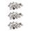 30 Set LäDerbäLte 5 X 6 mm Silverskruvbindning 1
