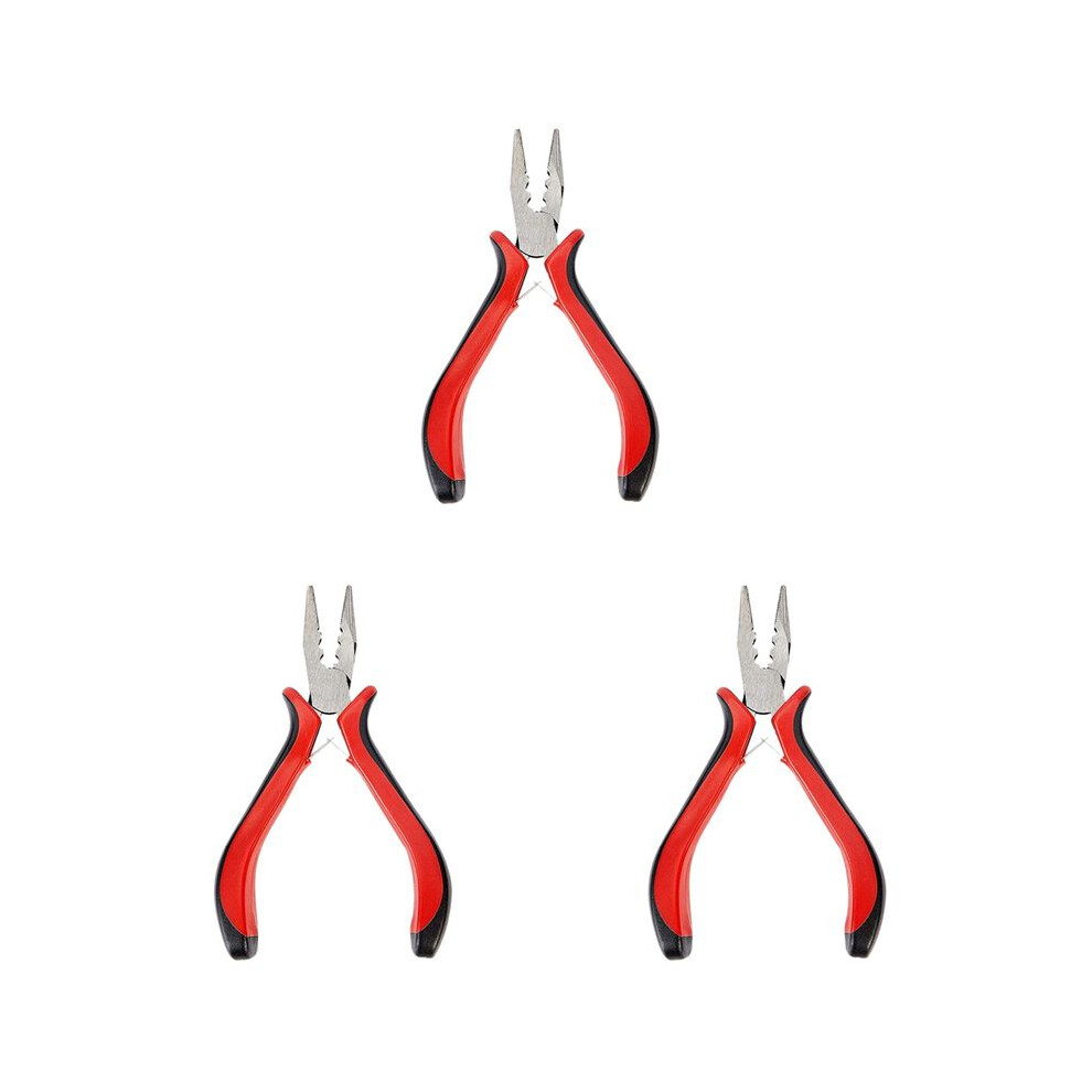 3 Pack 45 Steel Jewelry Bead Crimper Tools Crimping Press Plier For Jewelry Making Red 6032048526277