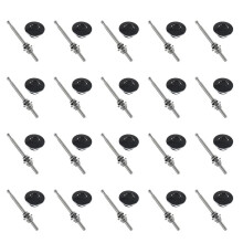 20X Quick Release License Plate Lock Clip 1.25 Inch Diameter Aluminum Alloy Car Hood Pins Lock Clip Kit(Black)