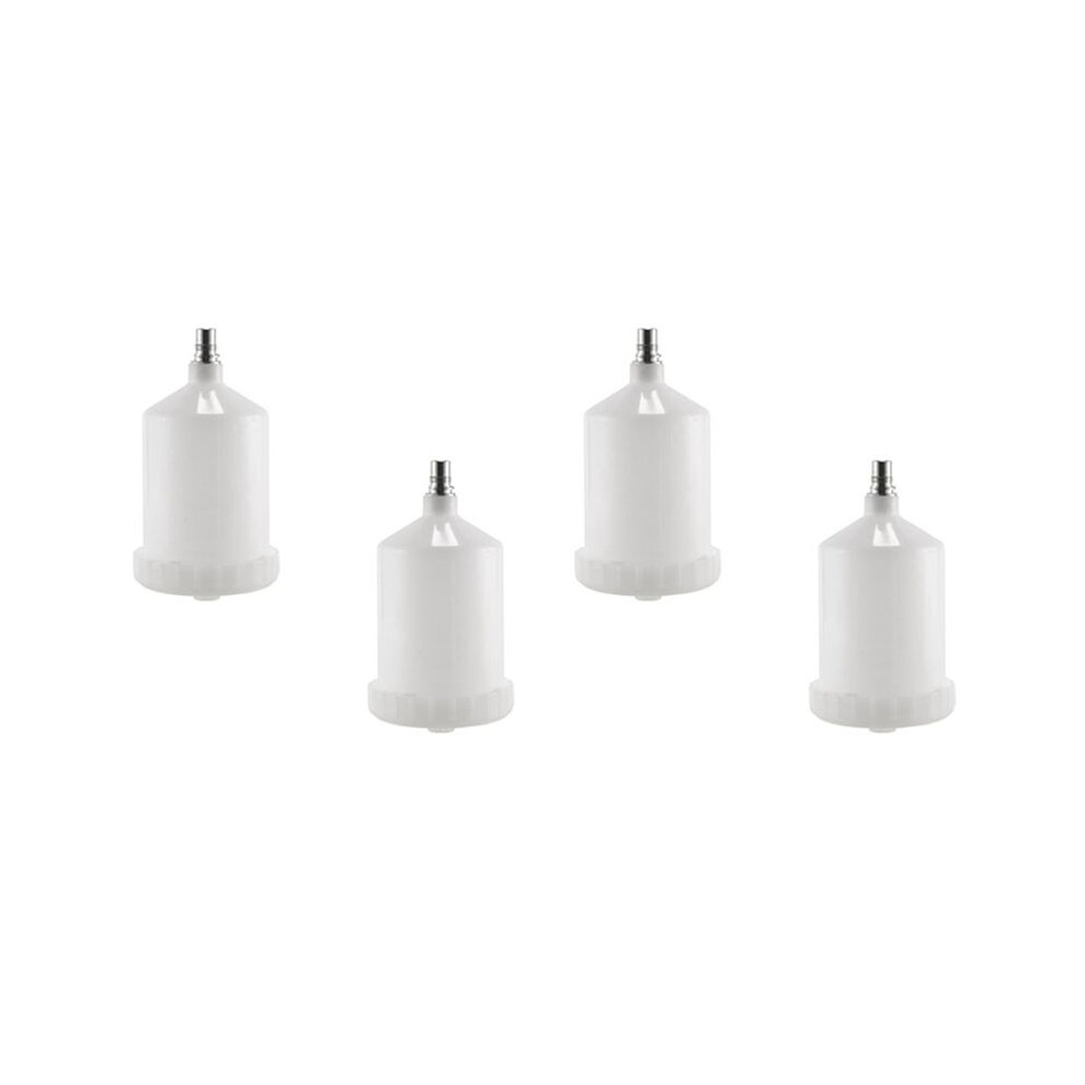 Photos - Paint Sprayer 4 Pcs 600Ml Plastic Hvlp Paint Cup Pot for Sprayer Cup Connector Jet 