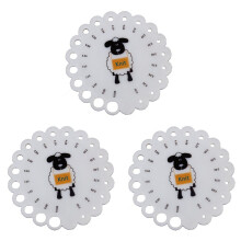 3X Linjal för Stickan