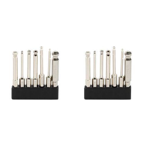BROPPE 14Pcs S2 Magnetic  Screwdriver Bit 1/4inch Inch Hex Shank