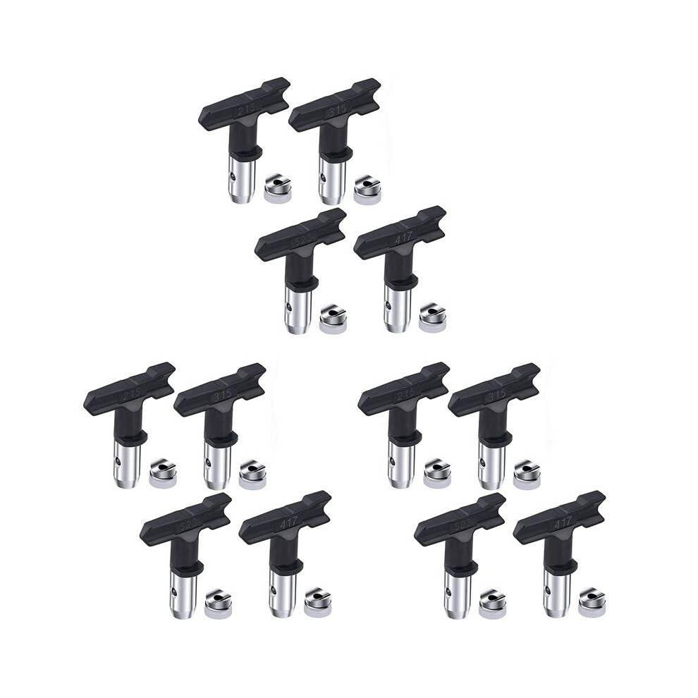 12Pcs Reversible Airless Paint Sprayer Nozzle Tips, Airless Sprayer Spraying Machine Parts(215,315,417,523) 6033075414568