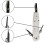 6x Punch Down Tool IDC RJ45 RJ11 Cat5E Cat6 Network Telecom Phone Cable Socket Impact Terminal Insertion Tools 3