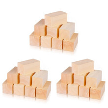 24X BasträSnideriblock 4 X 2 X 2 Tum, Stora Whittling TräSnideriblock för Barn Vuxna NyböRjare eller Experter