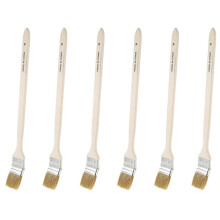 6X 2 Tums Brett TräHandtag Metallhylsa Faux Borsthuvud Radiatorborste