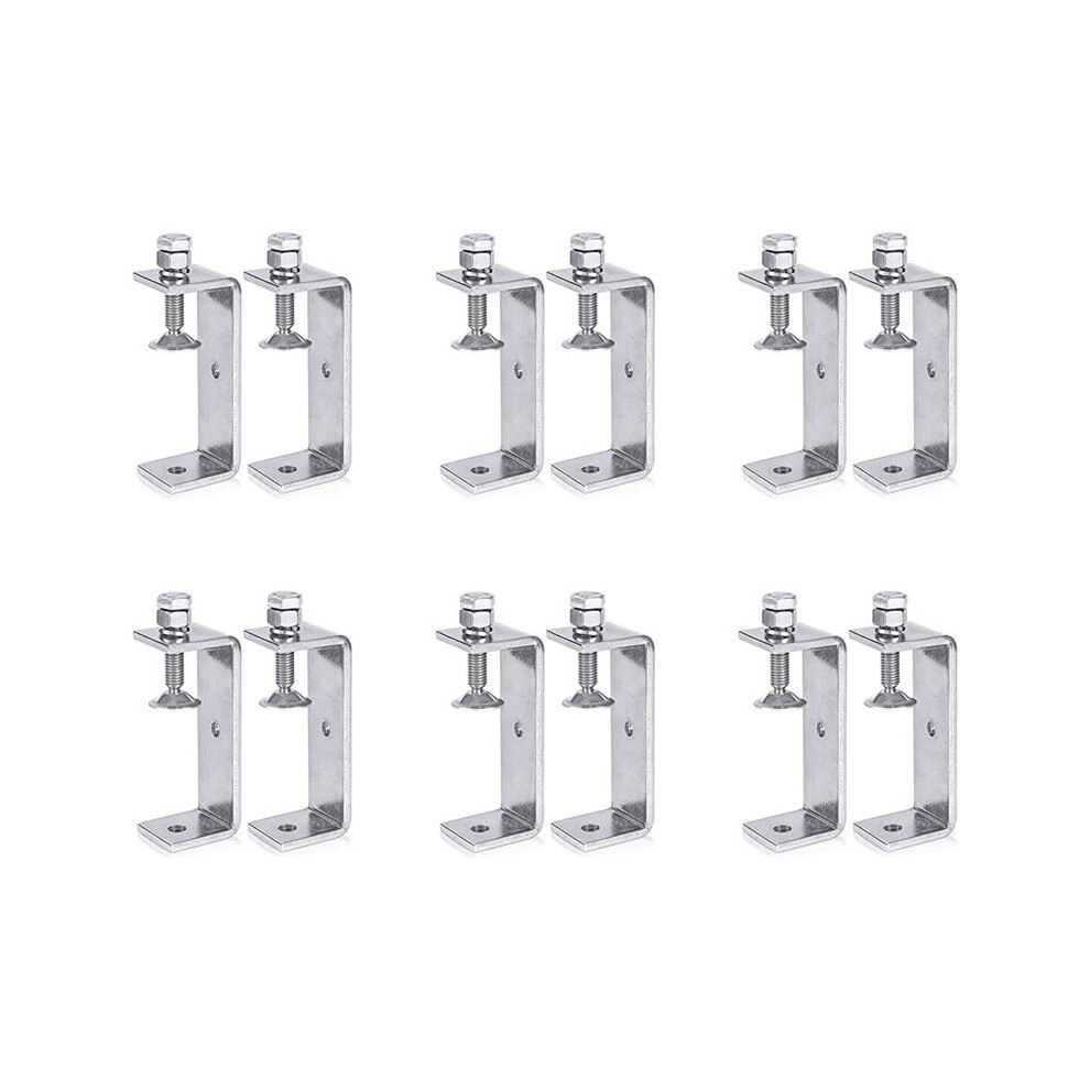 Metal Clamp Heavy Duty Clamp C Clamp Woodworking Clamp With Wide Jaw Openings (100Mm), 12Pcs 6032311210421