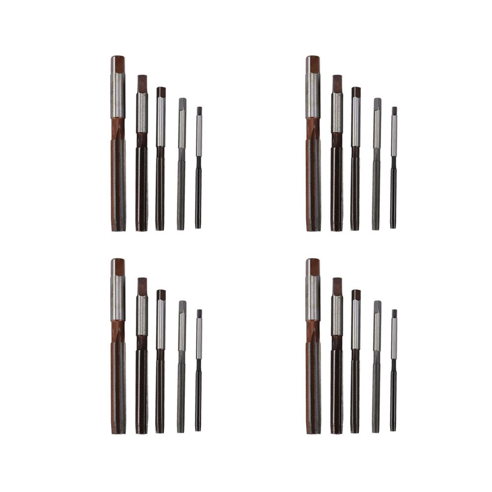 20Pcs Flutes Hand Reamers Set H8 Chucking Straight Shank Hand Reamers Set 4Mm/5Mm/6Mm/8Mm/10Mm 6033072067132
