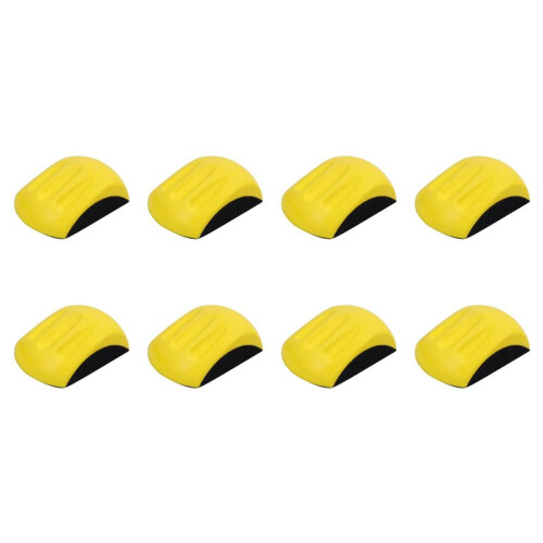 8X 5 Inch Hand Sanding Block for Hook & Loop Sandpaper Hand Pad Polishing Pad Abrasive Tools