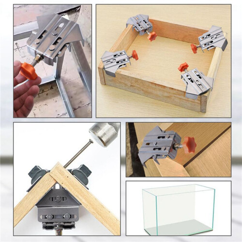 4X Open Type Right Angle Clamp Woodworking Right Angle Splicing Quick Clamp Locator Engineering Woodworking DIY