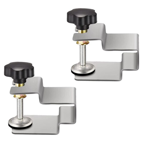 Drawer Front Installation Clamps, 6PCS Stainless Steel Cabinet Installation Clamps Tools for Drawer Front Panel 2