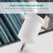 4 Pcs 600Ml Plastic Hvlp Paint Cup Pot for Sprayer Cup Connector Jet Paint Sprayer