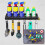 2PCS Pneumatic Tool Holder/Aerosol Rack Combo, Wall Mounted Spray Can Bottle Holder, Air Tool Organizer 2