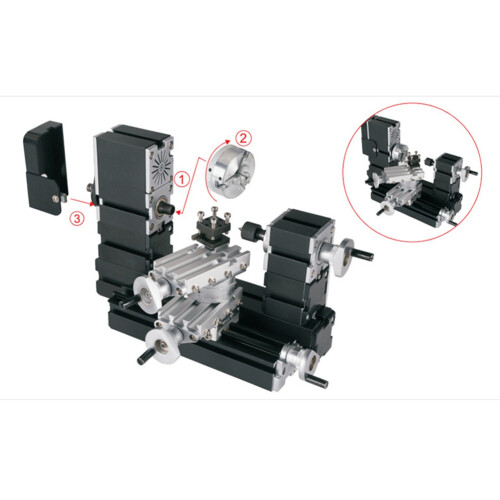 Z044MT Metal 2 Position Tool Post Lathe Tool Rest Bracket Metal Rotating Lathe Accessory 1