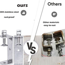Metal Clamp Heavy Duty Clamp C Clamp Woodworking Clamp with Wide Jaw Openings (65MM), 8PCS