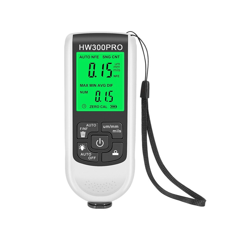 Digital Backlight Lcd Film Thickness Meter Car Paint Thickness Tester Coating Thickness Gauge Measuring Tool White 4711268950490