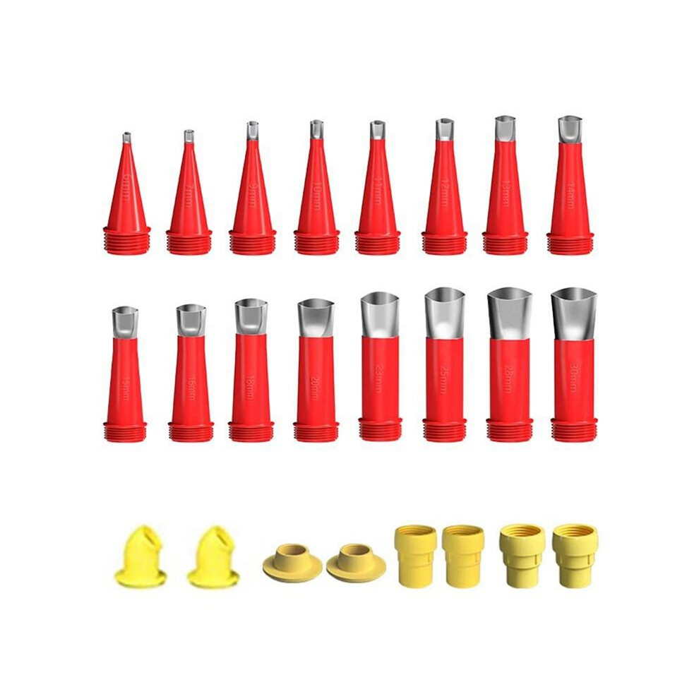 24Pc Stainless Steel Caulk Nozzle Applicator Caulking Finisher Glue Silicone Sealant Finishing Tool For Kitchen Bathroom 6033797278684
