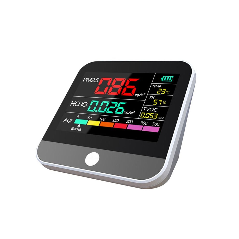 Eight In One Indoor Air Quality Monitor Pm2.5/Pm1 /Pm10 Monitor Temperature Formaldehyde Tvoc Air Quality Tester 4713051563504