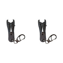 Portable Precise Thread Size Checker Keychain, Nut & Bolt Thread Size Checker Bolt Size Finder Keychain 2pcs