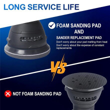 Orbital Sander Replacement Pad, 4 PCS 5 Inch Hook & Loop Sanding Pads, Metal Parts for XOB01Z BO5041/K BO5030/K BO5031