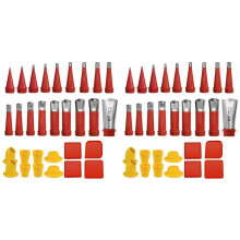 Dichtungs-Finisher-Kit, Dichtungsdüsenspitzen Aus Edelstahl mit Ersatz-Verbindungsbasen, 60-Teilig