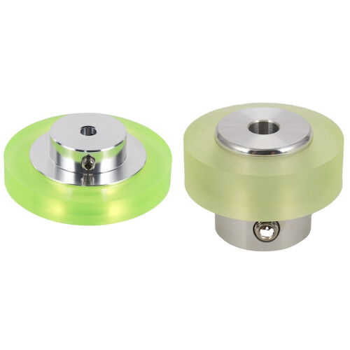 2Pcs Aluminum Polyurethane Industrial Encoder Wheel Measuring Wheel for Measuring Rotary Encoder - 200Mm & 300Mm