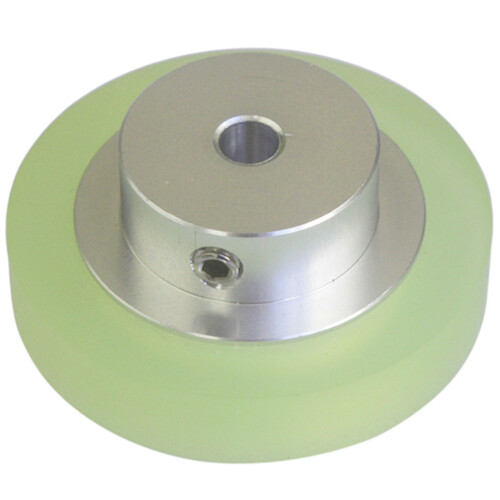 2 Pcs Aluminum Polyurethane Industrial Encoder Wheel Measuring Wheel for Measuring Rotary Encoder 100mm & 200mm 1