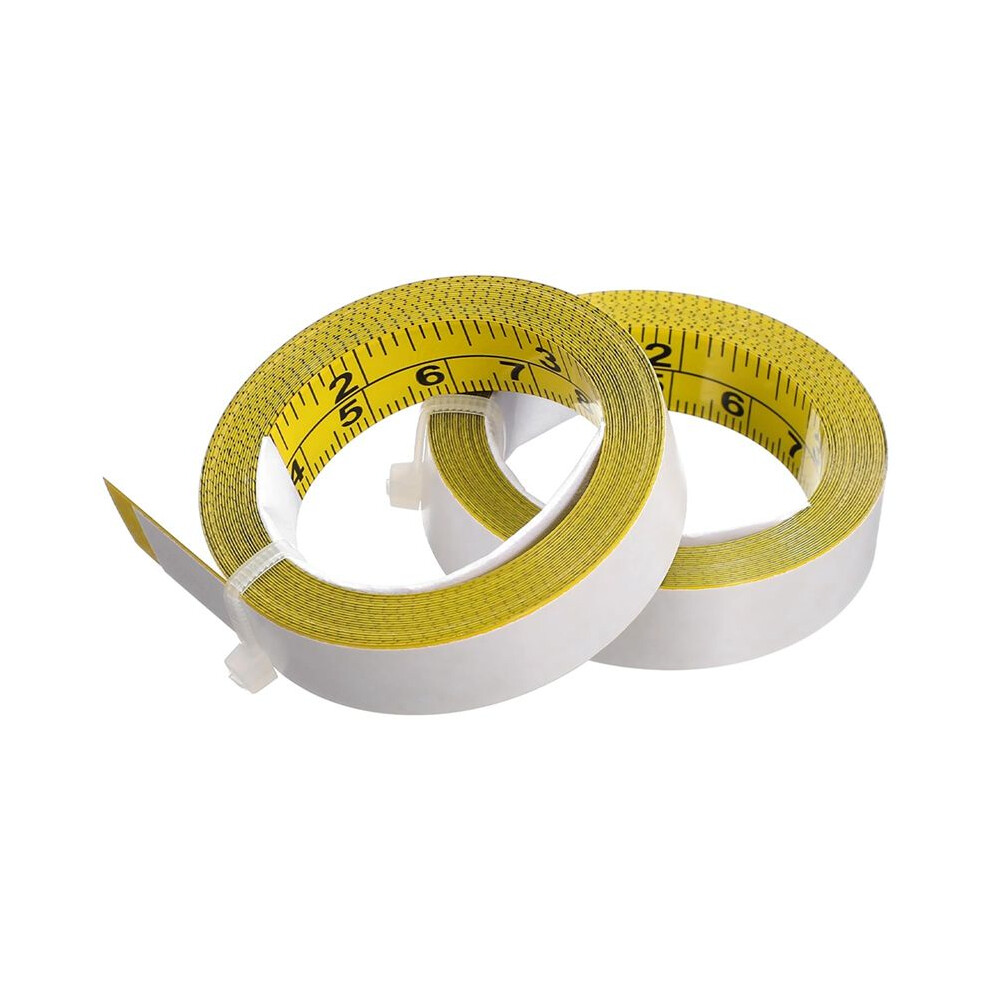2 Rolls Self Adhesive Measuring Tape Metric Tape Measure Peel And Stick Ruler Tapes For Woodworking Drafting Table Saw 6034186035277