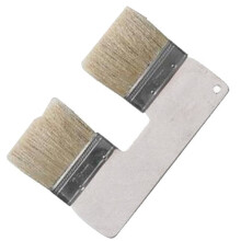 Lot de 3 Pinceau Double Pinceau, Pinceau Ă Double TĂŞte de 3 Pouces, Pinceau Ă Double Couleur en Forme de U, Pinceaux