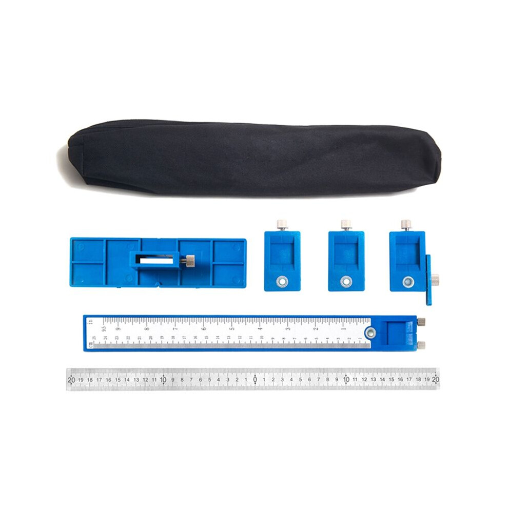 Woodworking Drill Punch Locator Jig Kit Drill Guide Cabinet Handle Knob Template Locator Hole Punch Tool For Woodworking 4712864439587