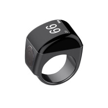 Bague Intelligente en Alliage de Zinc + Boîtier de Chargement Compteur Numérique Étanche Affichage Contrôlé par Application 5 Rappels de Temps de
