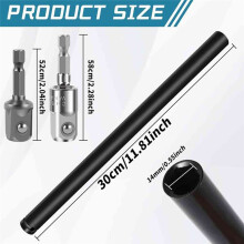 9/16In(14mm) Power Nut Driver Nut Runner Hollow Socket with 1/4In Hex Shank, for Fastening Applications Operations