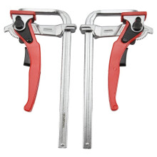 2pcs Ratcheting Table Clamp, Quick Ratchet Track Saw Guide Rail Clamp for Table and Guide Rail System Woodworking Clamp