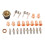 24 Piece Plasma Cutter Nozzle Kit, Plasma Cutting Torch Tip Electrode for CUT 65DS Plasma Cutter 2