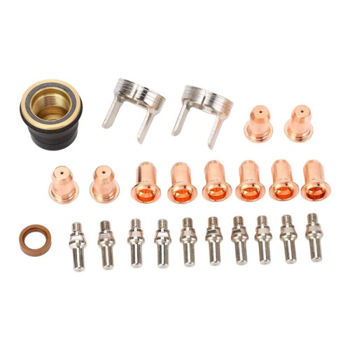 24 Piece Plasma Cutter Nozzle Kit, Plasma Cutting Torch Tip Electrode for CUT 65DS Plasma Cutter 1