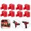 4 Pc Tools Power Battery Mounts Storage for  M12 12V Holder Drill Tools Holder Wall Mount Storage Bracket Base 6