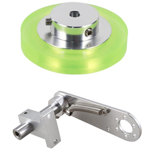 10Satz 200-mm-Aluminium-Polyurethan-Industrie-Encoderrad-Messrad mit 20-mm-Aluminium-Encoder-Montagehalterung 2