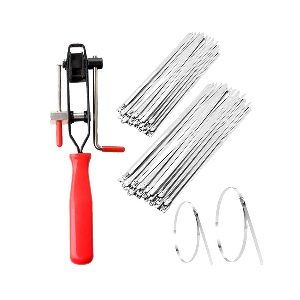Cv Joint Crimp Clamp Plier Cv Boot Clamps Car Joint Binding Trunk Axle Clamp Tool Repair Tool With 200 Boot Band Clamps 4712635805375