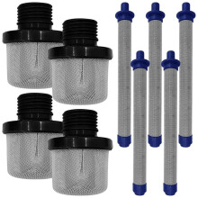 4 Pezzi 288716 3/4 Pollici Filtro di Ingresso Filtro e 5 Pezzi 288749 Kit Filtro per Spruzzatori Airless Adatti A Spruzzatori di Vernice Airless